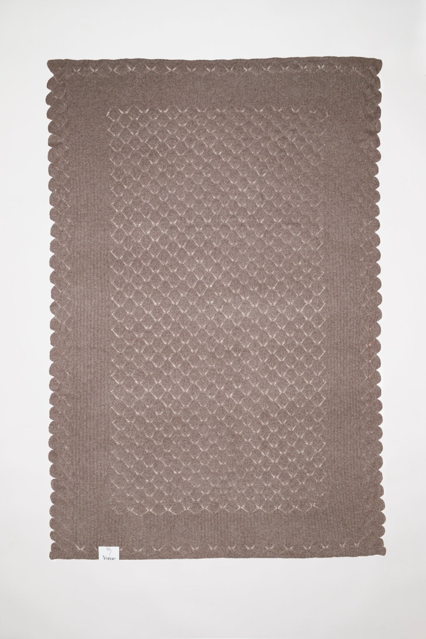 Yak & Merino wool blanket - Brown - Yomestudios