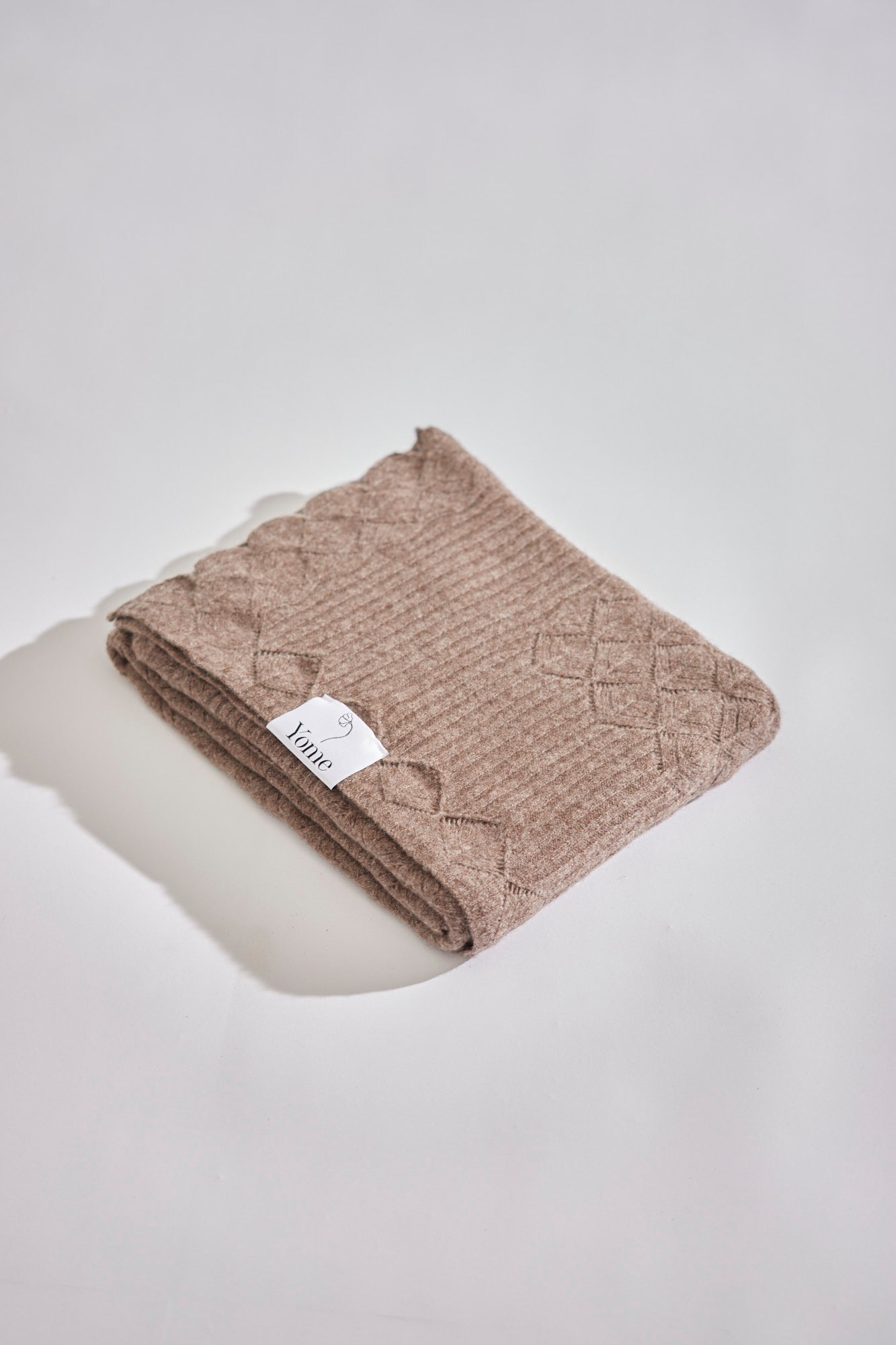 Yak & Merino wool blanket - Brown - Yomestudios