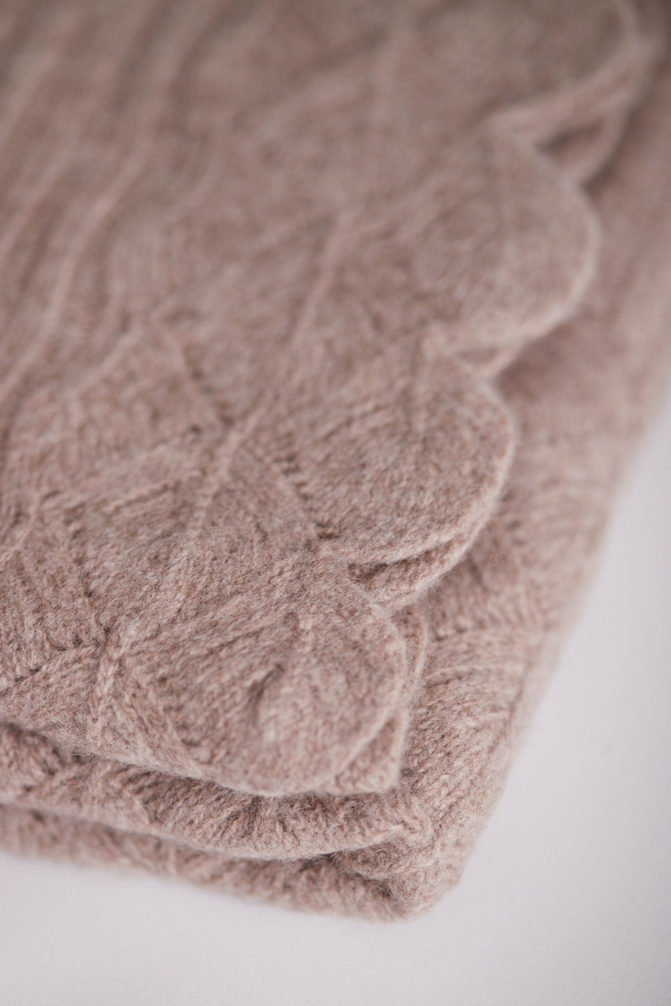 Yak & Merino wool blanket - Light Brown - Yomestudios