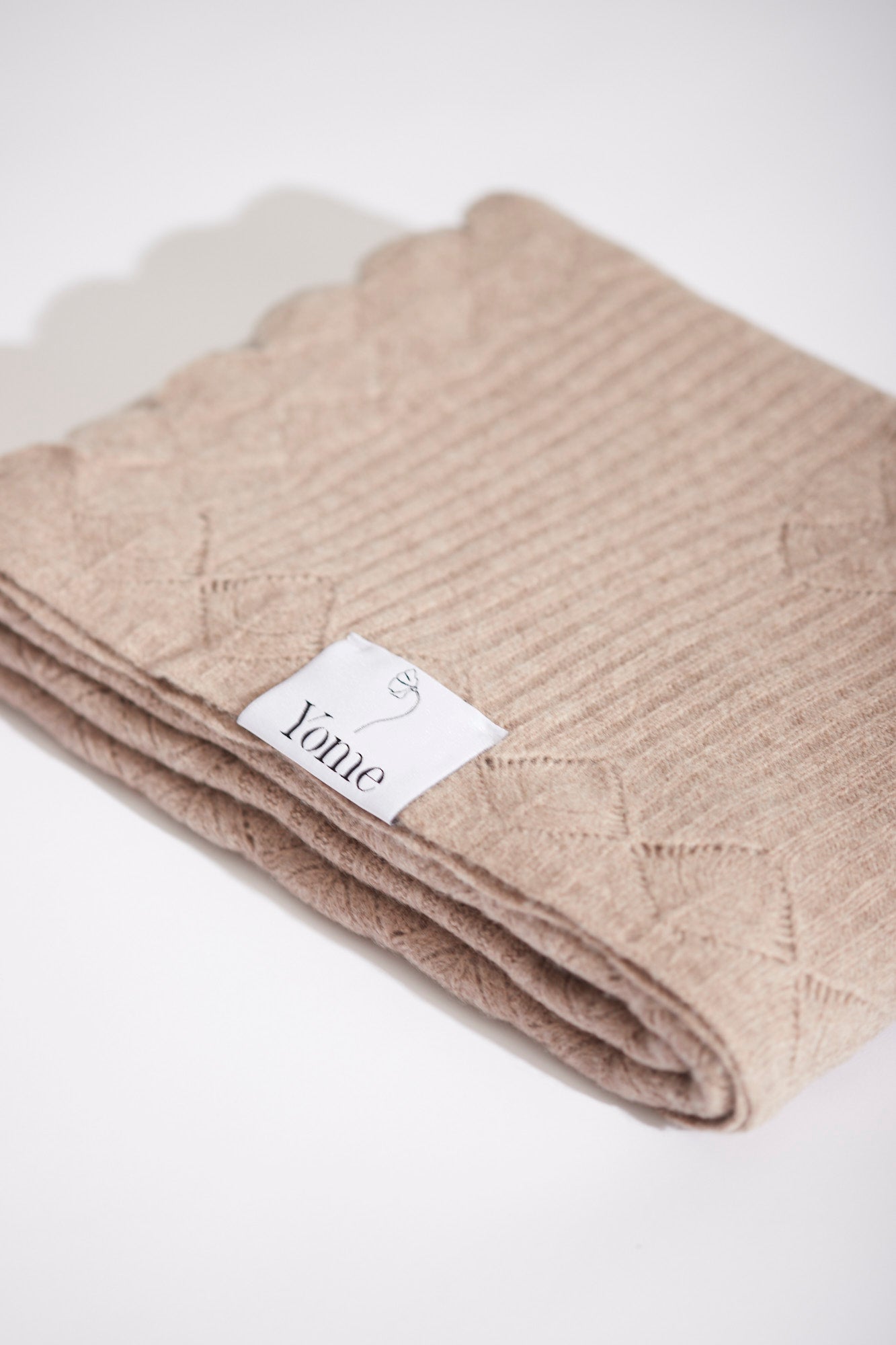 Yak & Merino wool blanket - Light Brown - Yomestudios