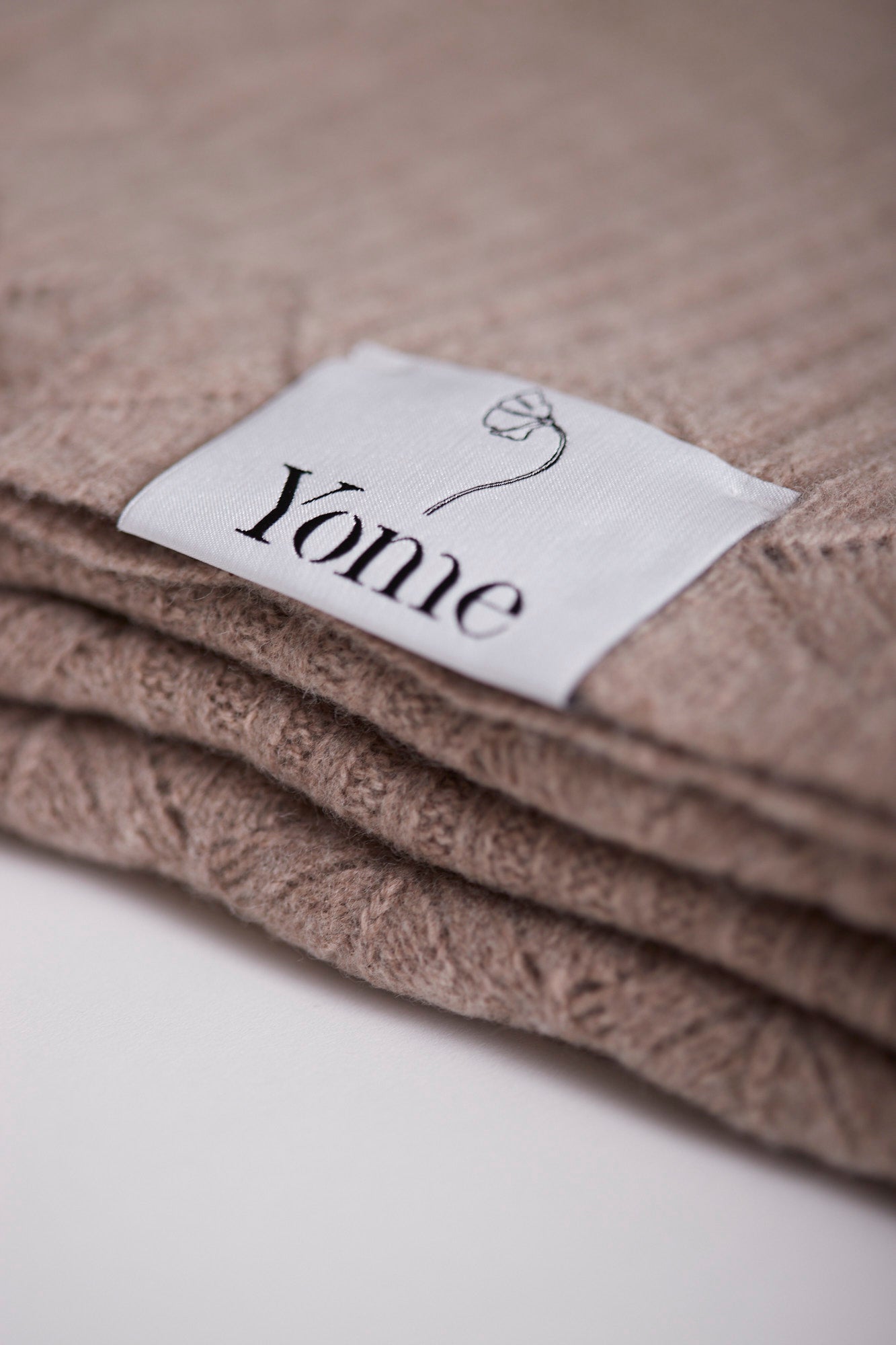 Yak & Merino wool blanket - Light Brown - Yomestudios