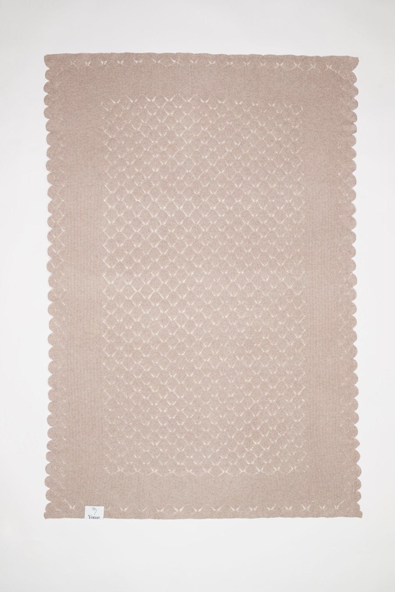 Yak & Merino wool blanket - Light Brown - Yomestudios