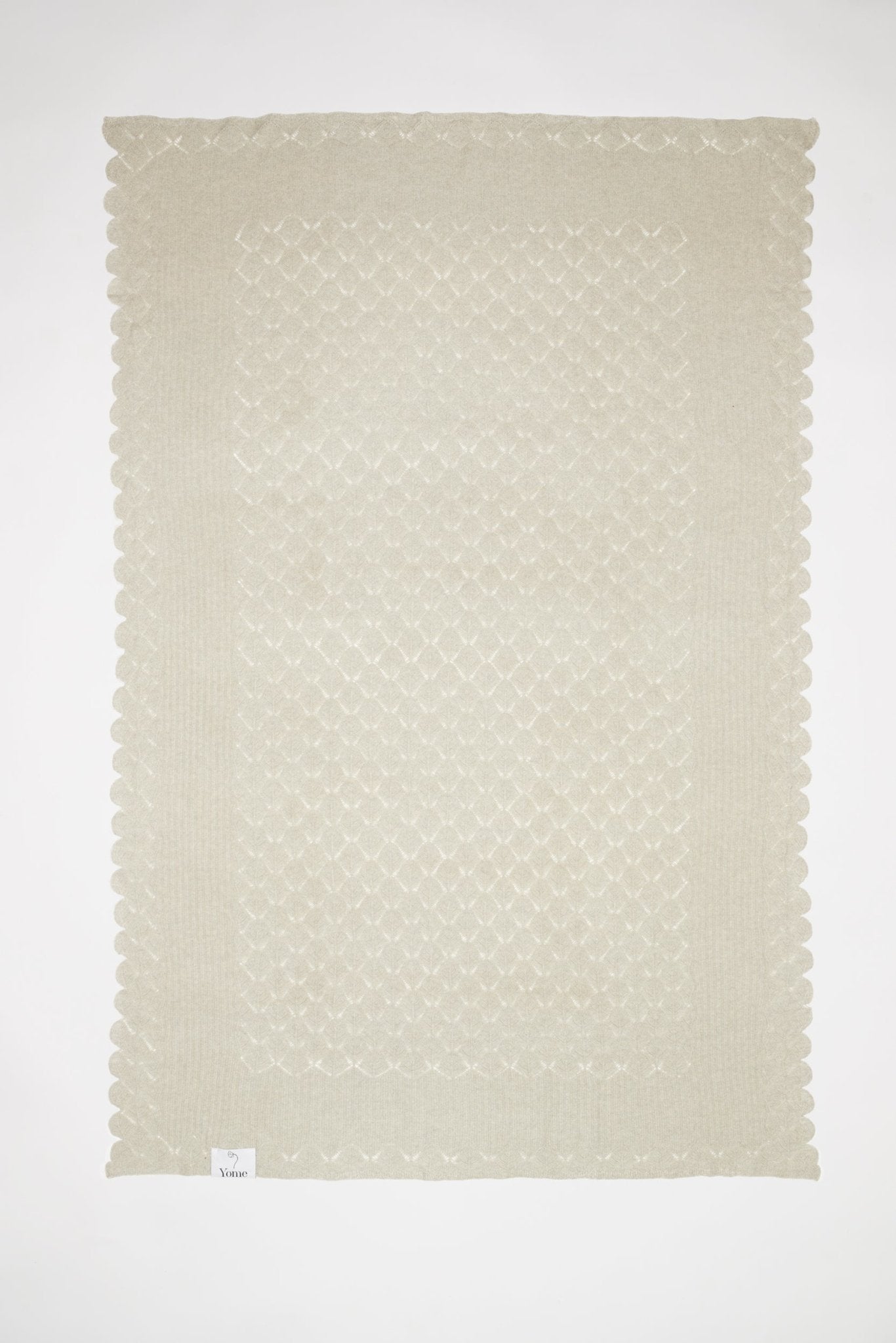 Yak & Merino wool blanket - Light green - Yomestudios